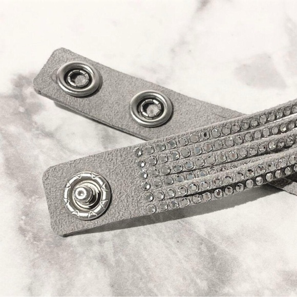 RETIRED, Authentic Swarovski Slake Light Gray Wrap Bracelet ( choker ). BNIB. - Picture 12 of 15